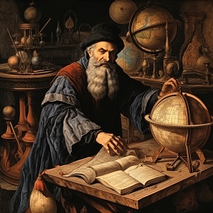 Nostradamus dans son étude